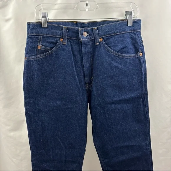 Vintage Levi’s Men Blue Jeans 32x30 NWT 1981 Straight Leg Denim 80’s Dark Washed - Picture 11 of 14